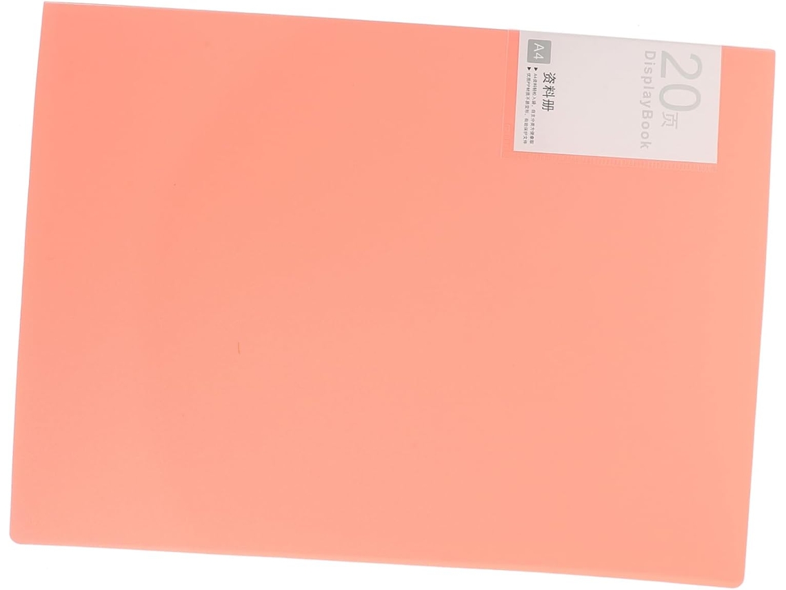 Carpeta reutilizable rosa Slowmoose con compartimento para notas.