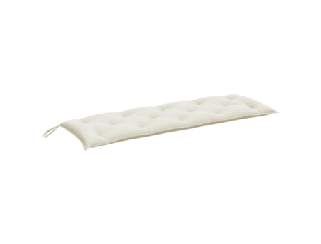 Cojín De Banco De Jardín VIDAXL Crema Tela (150x50x7 cm)