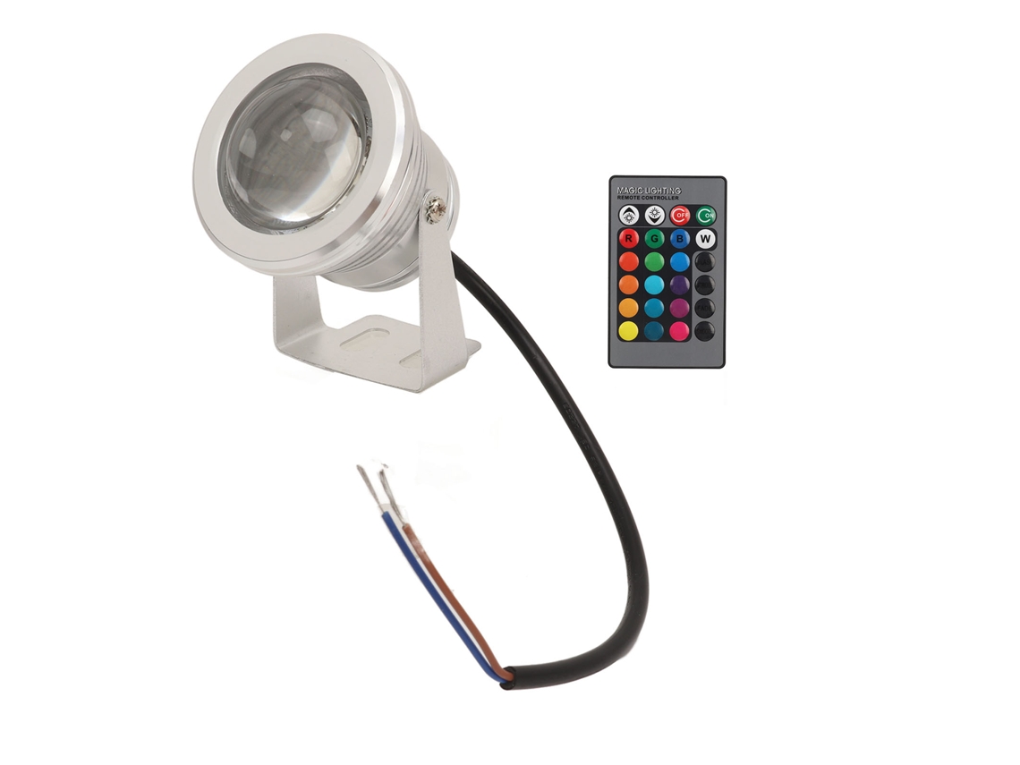 Luz LED sumergible RGB de 12 V, IP68, modelo 2026, con cambio de color, para piscinas, fuentes y resistente al agua.