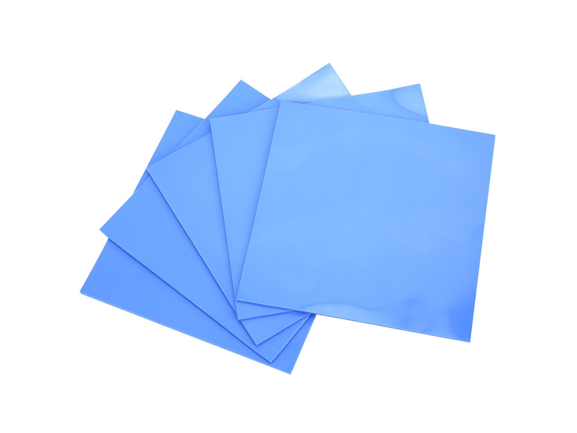 5 Láminas De Silicona Termoconductoras De 100x100x1,5 Mm Para Cpu Y Gpu
