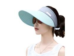 2026-sombrero De Visera Para Mujer Con Ala Larga Protección Uv Ajustable Para Playa Y Exteriores
