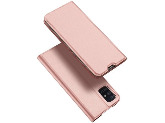 Funda Samsung Galaxy A71 DUX DUCIS Skin Pro Booktype Rosa
