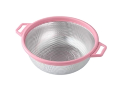 Colador De Acero Inoxidable Grande 9" Para Pasta Verduras Frutas Mesh Strainer Cocina