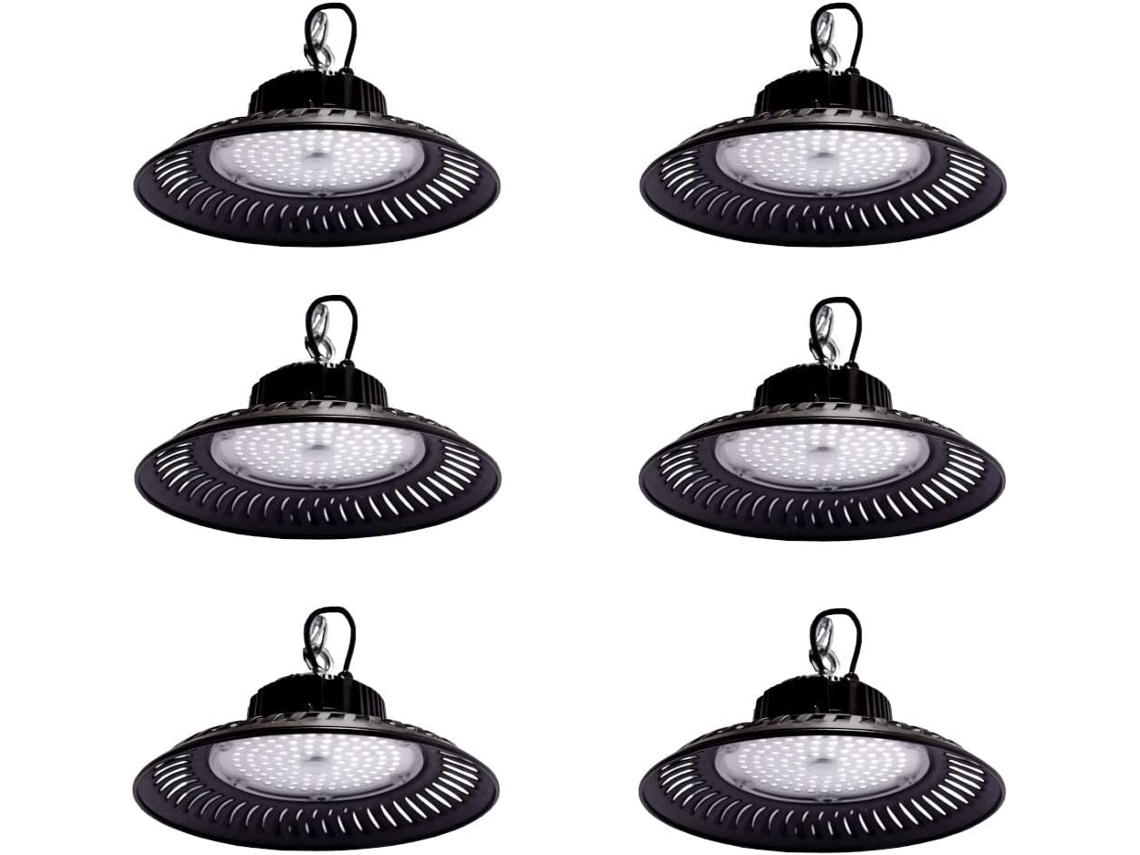 Pack 6x Campana LED UFO 100W 6000K  Serie ECO