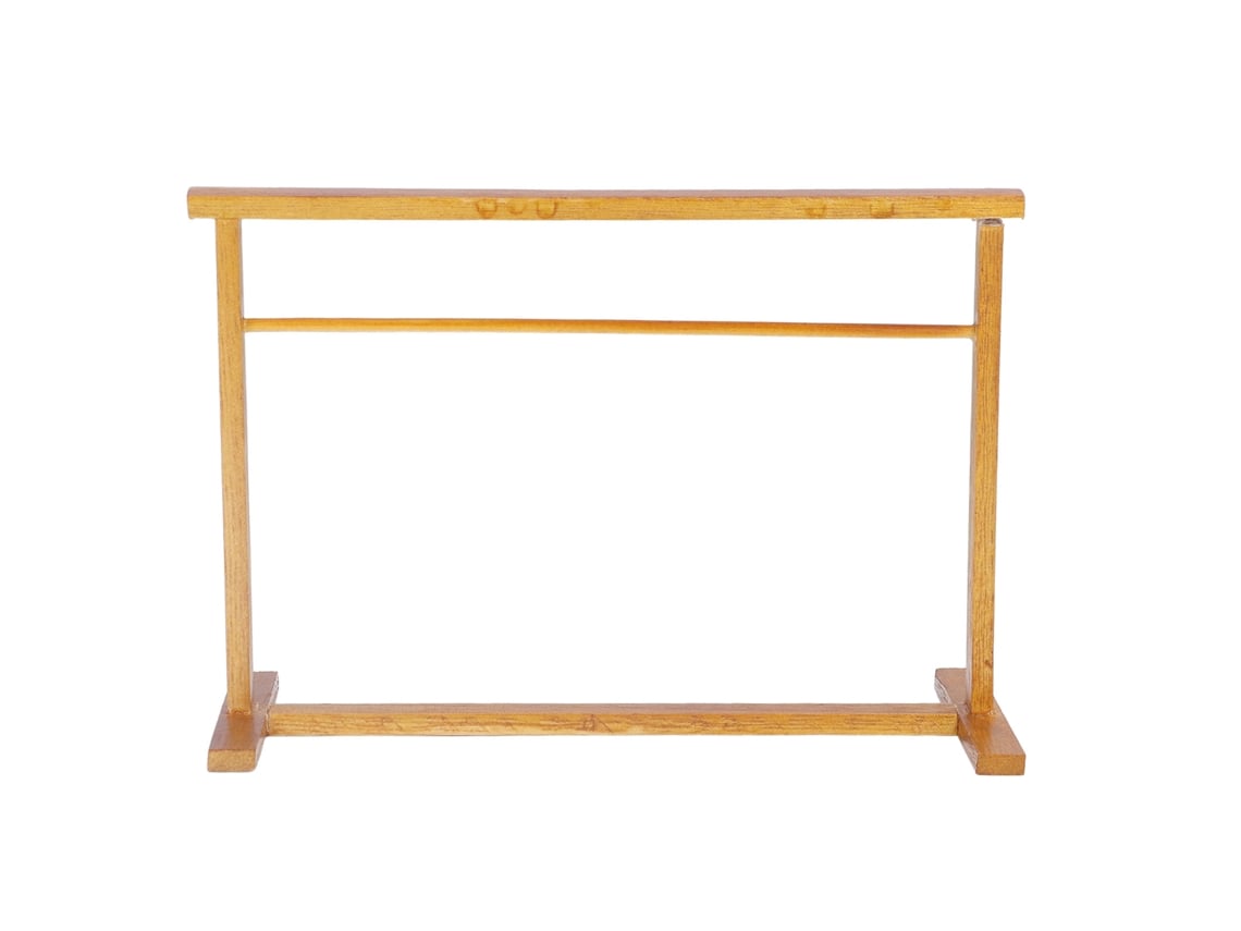 Rack De Secar Roupa Miniatura Em Madeira Para Casa De Bonecas 1:12 Acessório De Decoração