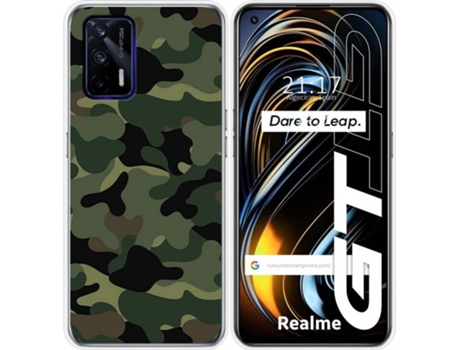 Carcasa Realme GT 5G TUMUNDOSMARTPHONE Camuflaje Multicolor