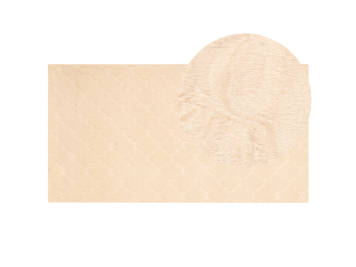 Alfombra BELIANI Gharo de Poliéster Beige 80x150