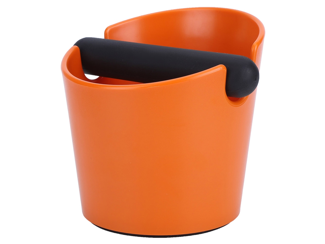 Caja de café antideslizante, color naranja, ideal para el hogar y cafeterías.