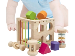 Juego De Clasificaci N Formas Y Colores Para Ni Os Peque Cubo Sensorial Con Sonajero Actividades Aprendizaje En Casa As