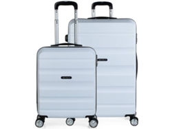Conjunto de Maletas de Viaje ITACA T71617 ABS Blanco