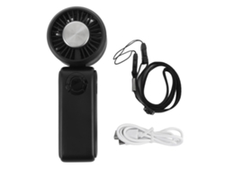 Ventilador Plegable De Alta Velocidad Con 100 Niveles Y Refrigeración Por Semiconductores - Negro