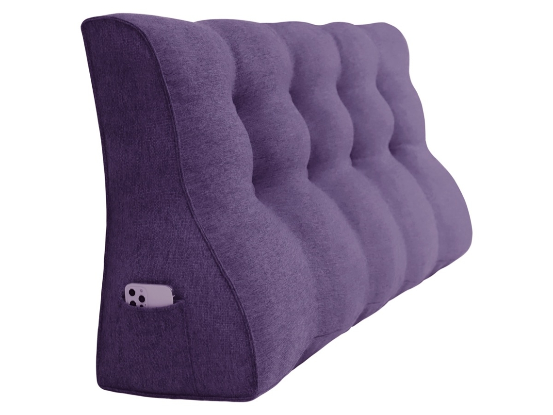 Cojín VERCART Morado 25 x120 x55 cm