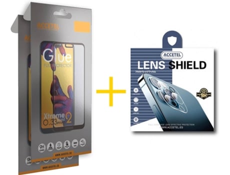 Kit 2 Protectores de Cristal Templado Apple iPhone 11 Pro ACCETEL Full