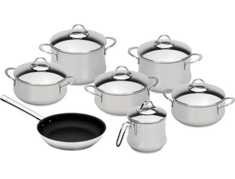 Batería de Cocina SILAMPOS Monsaraz glass (7 piezas)
