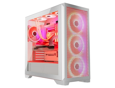 Caja Semitorre ATX MODECOM VOLCANO EXPANSE T APEX ARGB (Blanco - Mini-ITX - mATX - Midi-Tower)