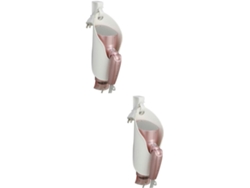 Soporte para secador de pelo de 2 piezas, sin necesidad de taladrar, organizador de baño, práctico estante y Slowmoose
