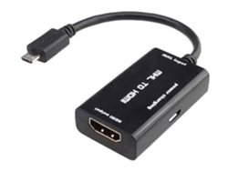 Adaptador Con Hdmi 4k De Alta Resolución Y Micro-usb Para Portátiles, Televisores, Monitores Y Videojuegos.