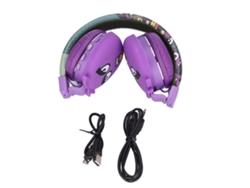 Auriculares Bluetooth Infantiles Con Diseño De Personaje Animado - Modelo Tigre - Verde