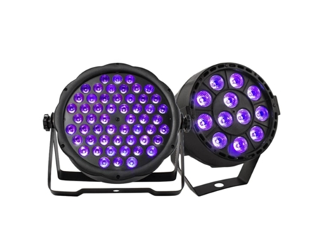 SLOWMOOSE 54X3W Dj Par Ultravioleta 12X3W Uv Mini Led Disco Light [Enchufe 54X3W Uv Par / Reino Unido]