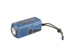 Radio solar portátil BESTVITE de 3000 mAh con linterna multifunción - Azul