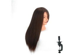 Cabello Natural Para Entrenamiento, Se Puede Teñir Con Calor, Cabeza De Muñeca Modelo, 45 Cm De Largo