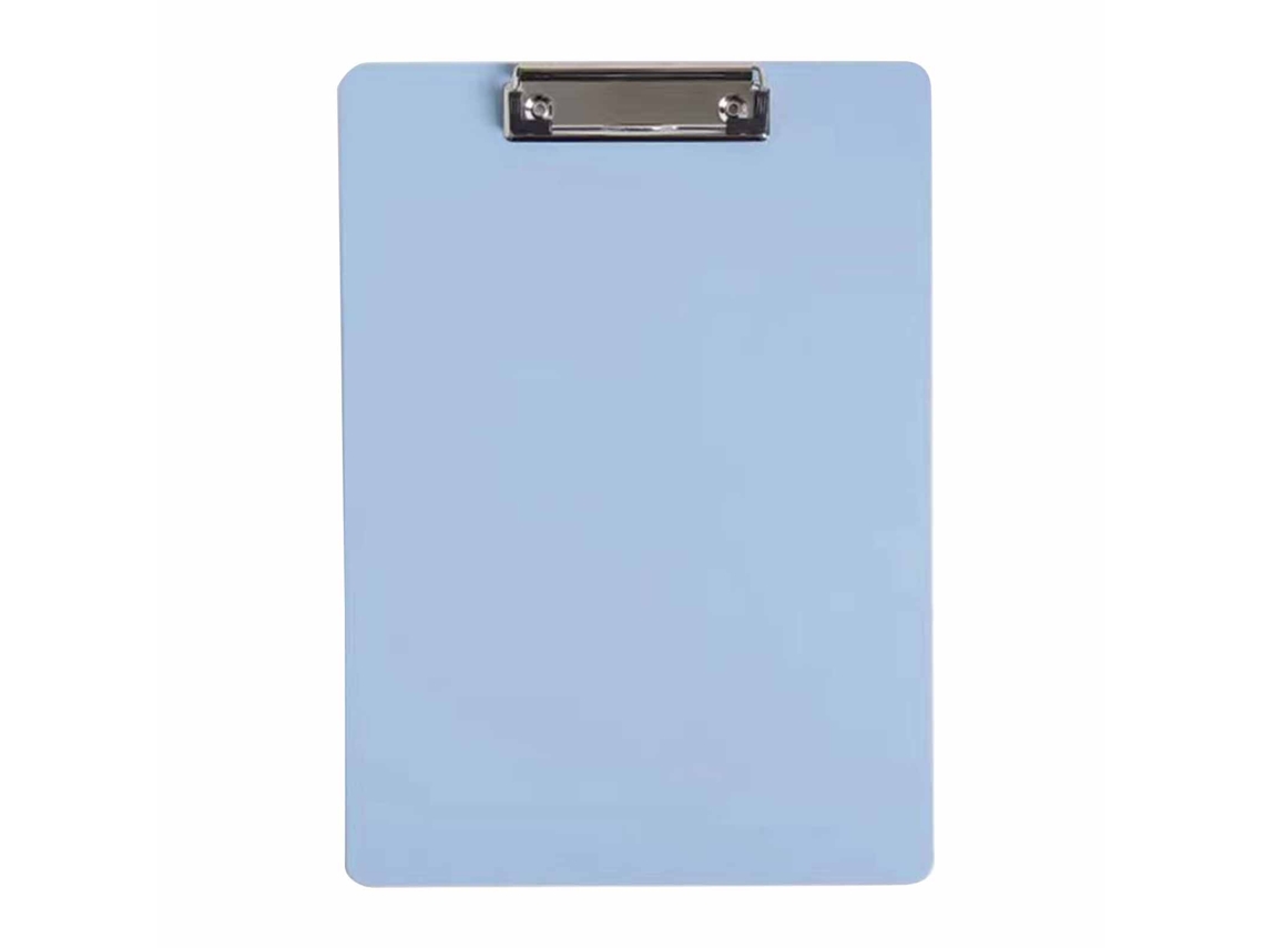Portafolios A4 con clip plegable para taller escolar azul claro