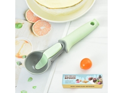Cuchara Para Helado Con Gatillo Mango De Goma Anti-deslizante No Pegante Para Jelly Fruta Yogur