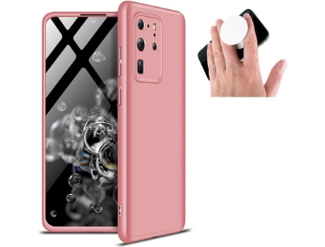 Funda y Popsocket Samsung S20 FE PHONESHIELD Slim Armor 360º Rosa