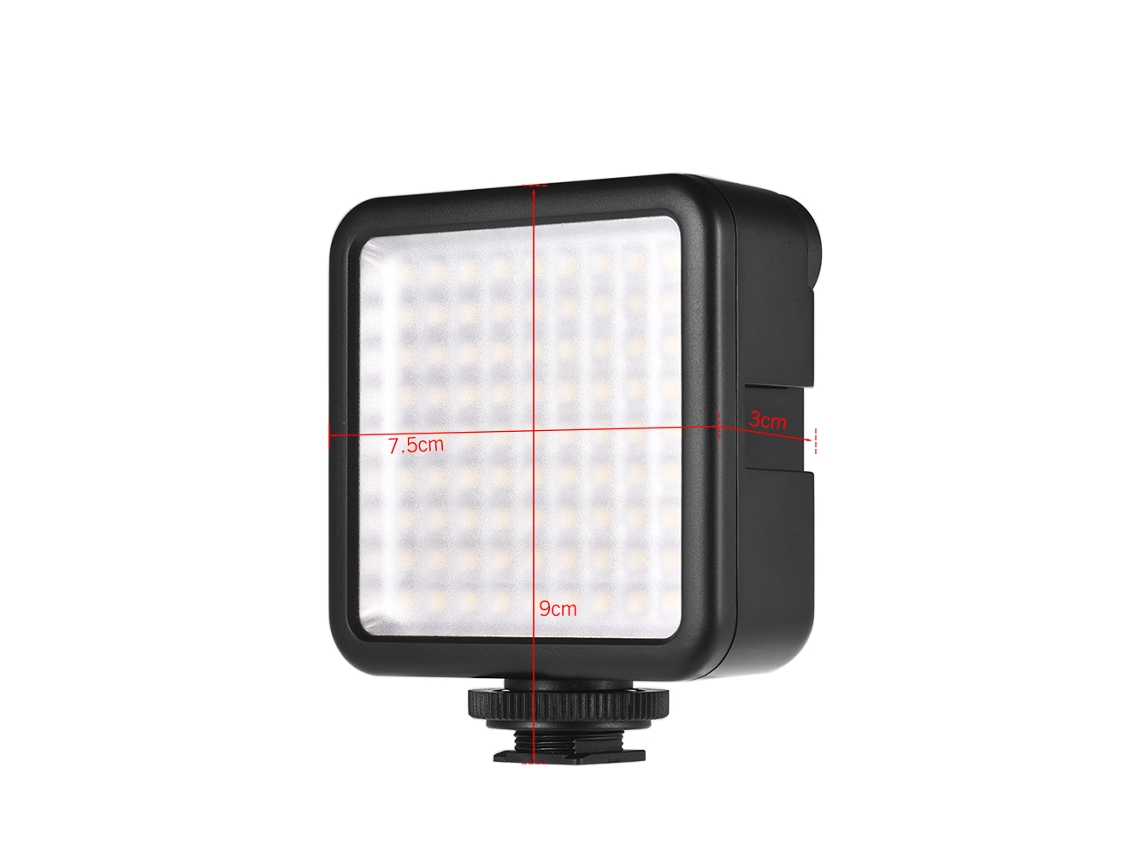 Panel Led Para Cámara Andoer W81 Mini 6.5w 6000k Regulable Con Adaptador Shoe Mount Para Dji Ronin-s Osmo Zhiyun Canon Nikon Sony