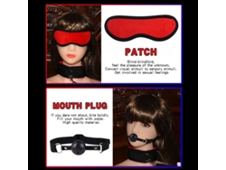 Juego Para Adultos Bdsm 11 Piezas: Esclavitud, Esposas, Grilletes, Látigo, Collar, Venda Ocular, Bozal, Pinzas Para Pezones