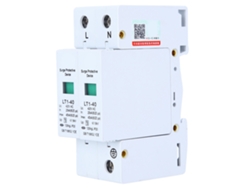 Protector Contra Sobretensiones 2p Lt1-40, Módulo De Descarga De 40 Ka, Bajo Voltaje, Color Blanco.