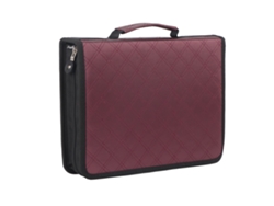 Estuche Para Lápices De Gran Capacidad De Piel Sintética Con 150 Compartimentos Y Asa Cómoda - Morado
