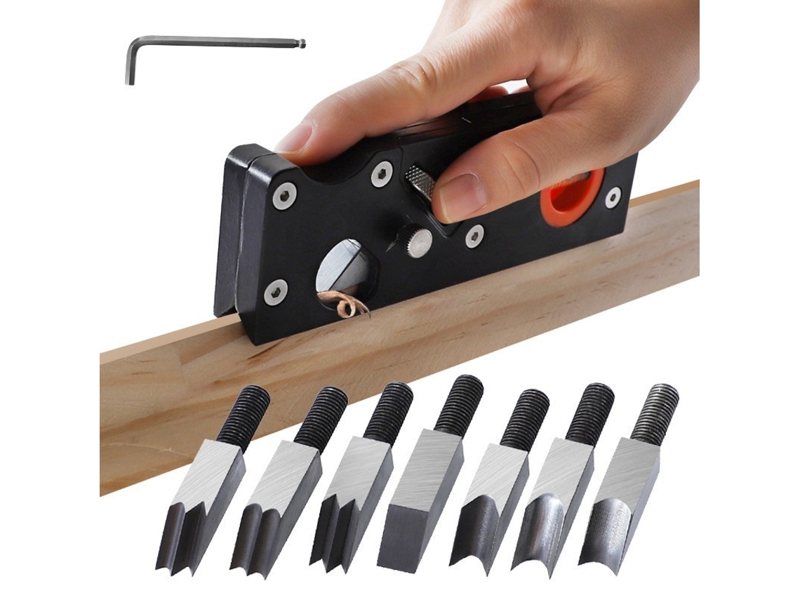 Lijadora biseladora manual para carpintería.