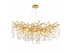 Candeeiro de Teto de Cristal PIBAOGU Asled 494 (dourado)
