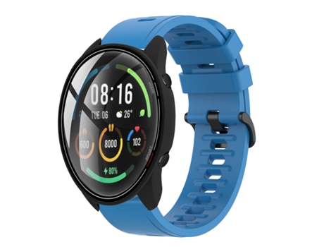 Correa de reloj inteligente para Xiaomi MI Watch Color 22 mm Banda de reloj de silicona suave de color sólido (azul)