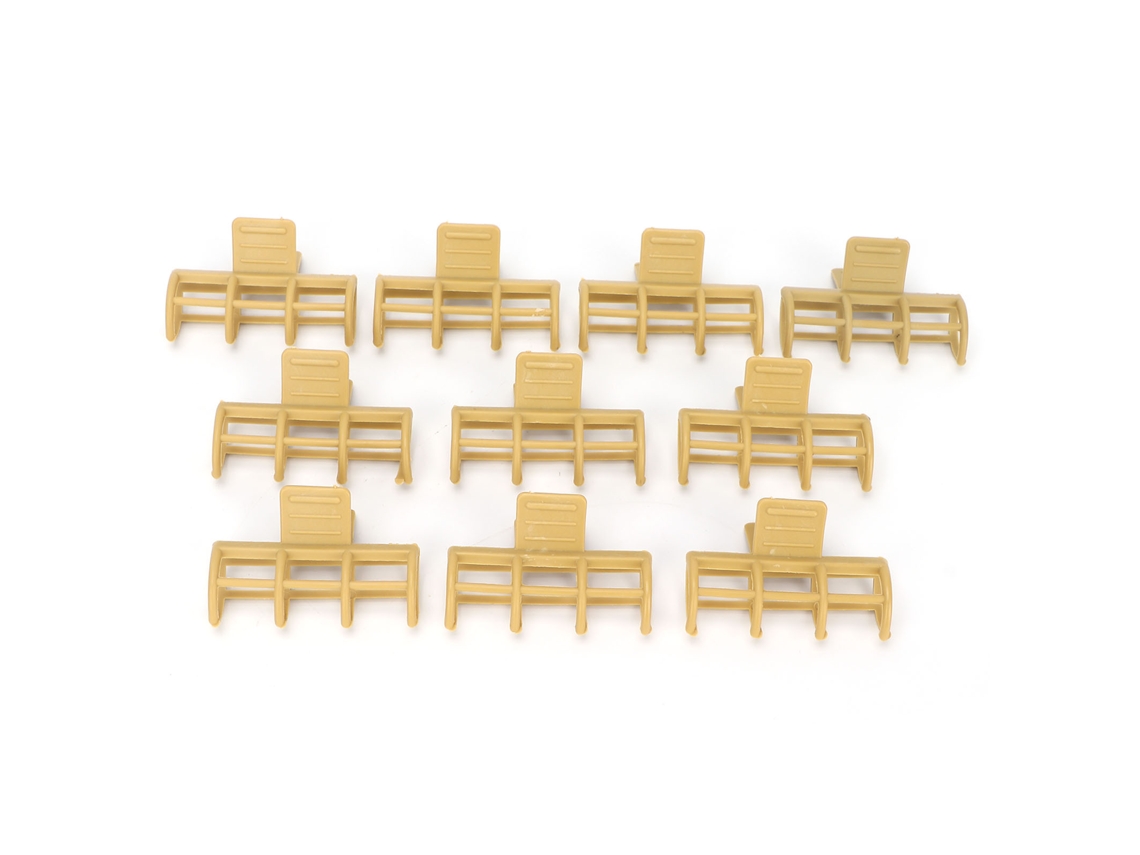 2026-10 Pinzas Hot Rod para peinados, resistentes a altas temperaturas, 10 unidades, ABS, para uso en salones de belleza y personal.