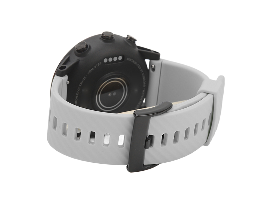 Reloj deportivo inteligente con monitorización del sueño, GPS, IP68, gris.
