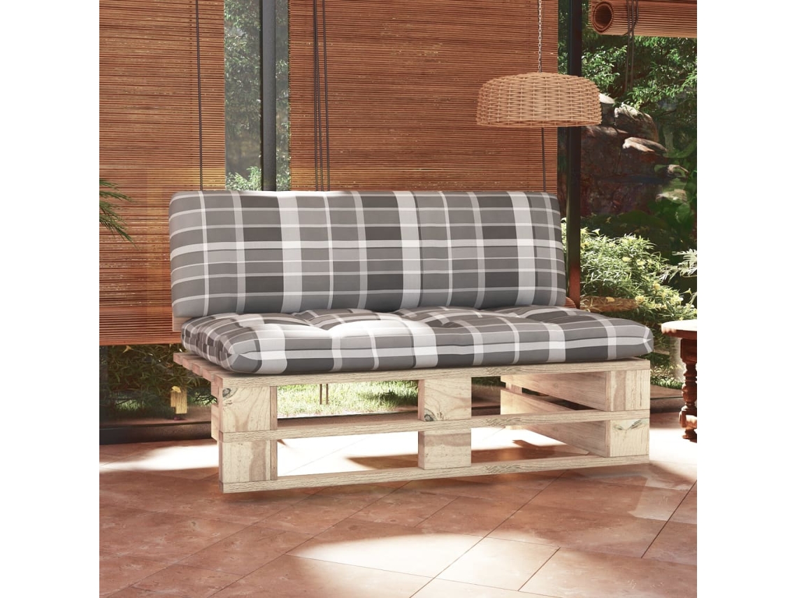 Sofá Central De Palets Para Jardín | Sofá De Exterior Madera Pino Impregnada Wsd741492