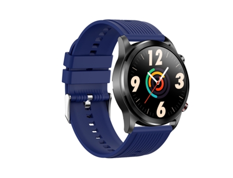 Smartwatch con correa de silicona TK61 de 1,3 '' que admite monitoreo de frecuencia cardíaca y presión arterial (azul)