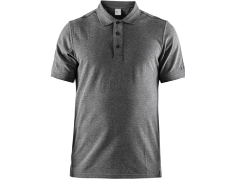 Polo para Hombre CRAFT Casual Piqué Gris para Tenis (L)