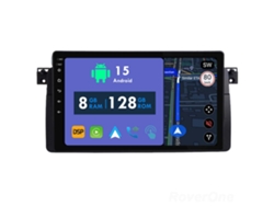 Coche Radio Android Auto Autoradio 8GB RAM 128G ROM CarPlay Navegación GPS Pantalla Táctil RoverOne para BMW 3 Series E46 1998 - 2006 