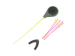 Kit de caña de pescar en hielo Anub Mini con punta portátil para pesca de invierno de 12 cm