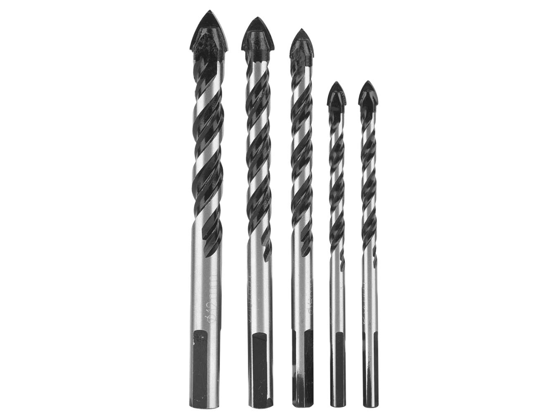 Brocas De Aleación Dura Para Piedra, Mármol Y Cerámica De 5 Mm, 6 Mm, 8 Mm, 10 Mm Y 12 Mm.