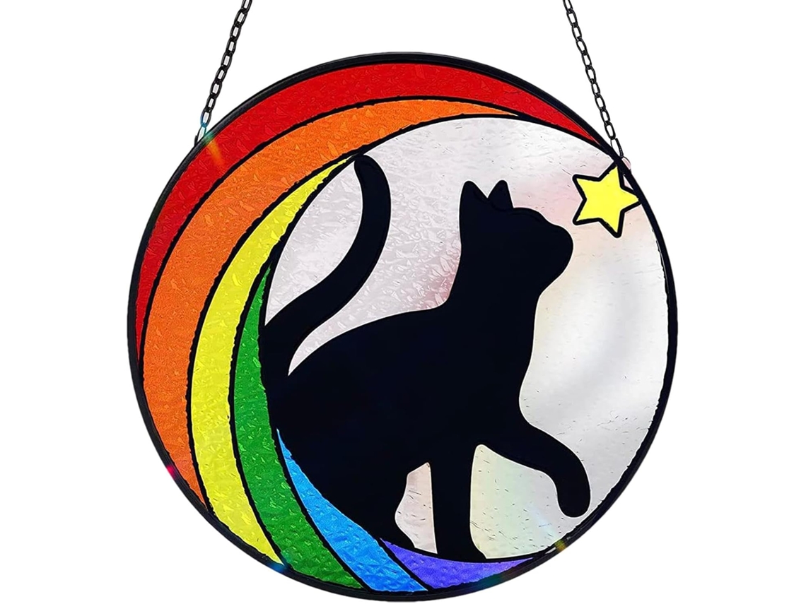 Atrapasueños De Gatos Para Ventanas, Atrapasueños Para Gatos Adorno Conmemorativo De Perro Y Gato Ángel, Duelo De