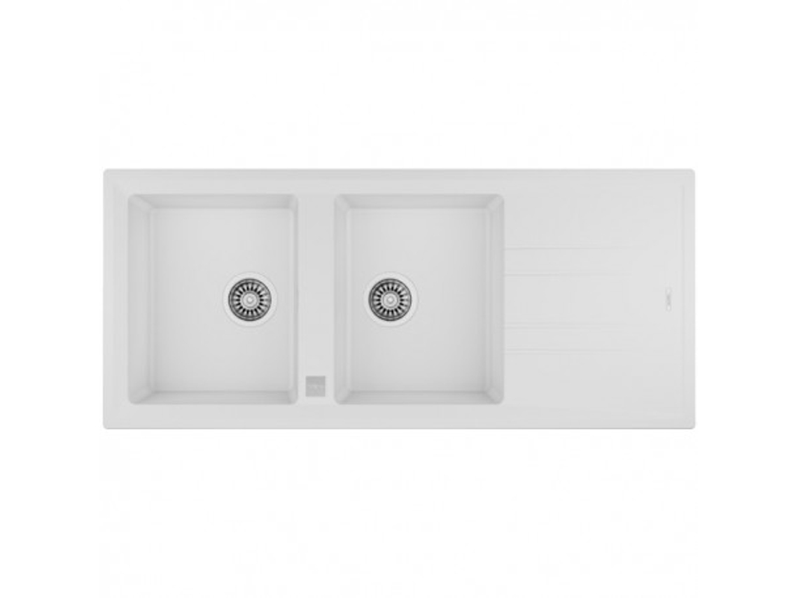 Fregadero TEKA Stone 80 B-Tg 2C 1E White