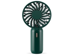 Mini ventilador portátil USB para exteriores, 3 velocidades ajustables, batería recargable Yizhood (verde)
