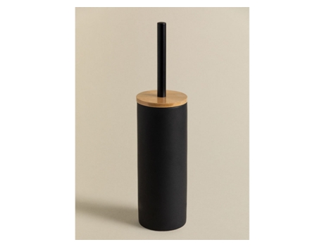 Sklum Pincel de cerámica de cerámica y bambú Elvan Black Ceramic