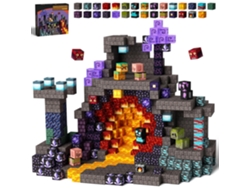 Juego de bloques de construcción magnéticos Mine World, juguete sensorial Stem Magic Cave Mdug