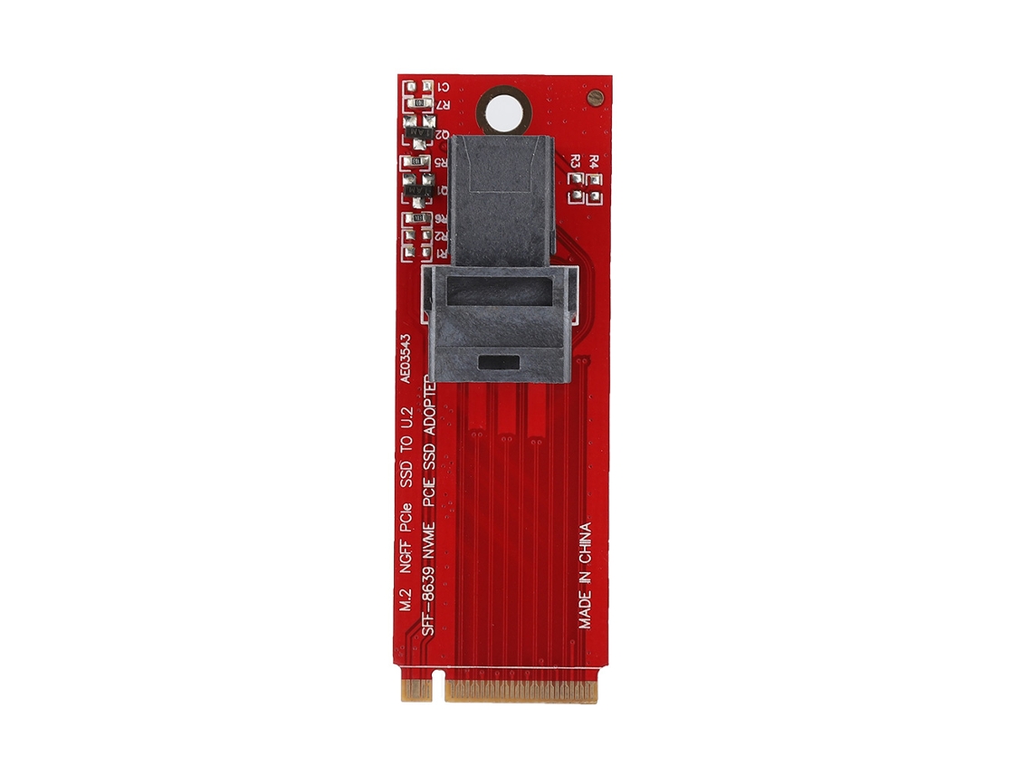 Tarjeta De Elevación Minisas M.2 A U.2 Sff 8639 Adaptador Pci-ex4 Para Intel P3700 Samsung Pm963(s)