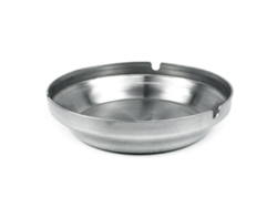 Cenicero Redondo De Acero Inoxidable Para Puros Y Cigarrillos, Mesa De 11x3,3x9cm